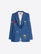 EMBROIDERED TEXTURED JACKET