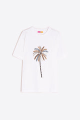 PALM TREE WHITE T-SHIRT