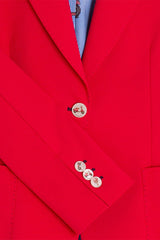 RED ILLUSTRATED LINING BLAZER