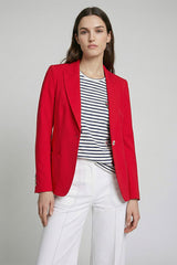 RED ILLUSTRATED LINING BLAZER