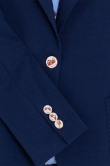 ILLUSTRATED LINING NAVY BLAZER