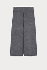 TEMPIO GREY WOOL BLEND KNIT TROUSERS