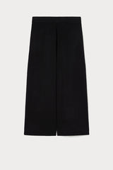 TEMPIO BLACK WOOL BLEND KNIT TROUSERS
