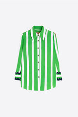 GREEN STRIPED SHIRT