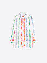 MULTICOLOUR CHAIN-PRINT SHIRT