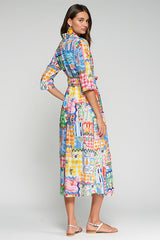 CAPRI PRINT SHIRT-DRESS