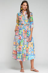 CAPRI PRINT SHIRT-DRESS