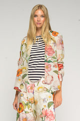 MULTICOLORED FLORAL PRINT SHIRT