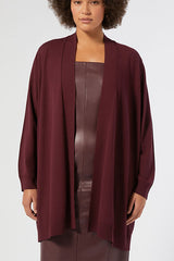 SENNA BROWN OVERSIZED VISCOSE CARDIGAN