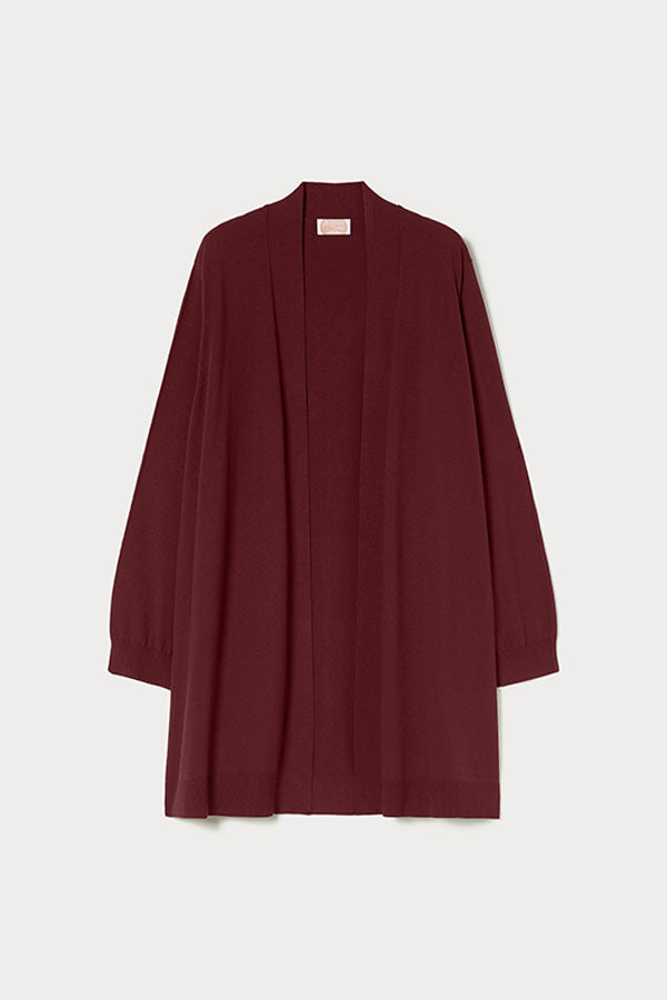 SENNA BROWN OVERSIZED VISCOSE CARDIGAN