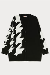 VINO PATTERNED VISCOSE CARDIGAN