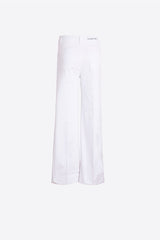 WHITE WIDE-LEG JEANS