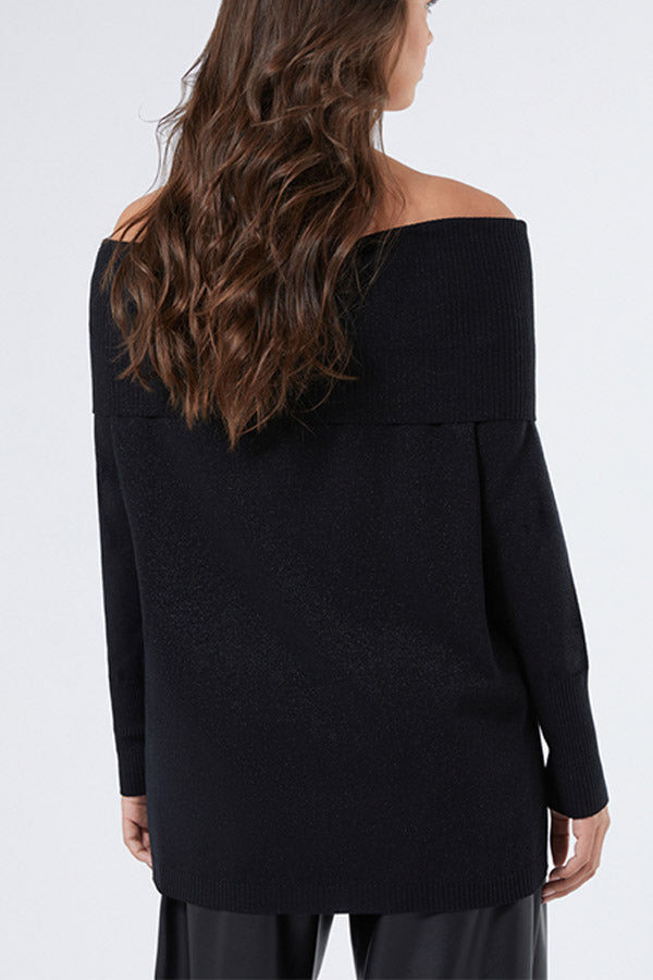 BIRD VISCOSE LUREX SWEATER