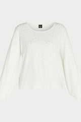 SAGITTA WHITE STRETCH VISCOSE JUMPER