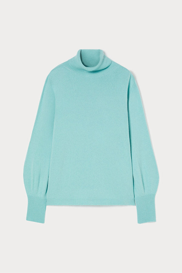 OXA CASHMERE BLEND POLO-NECK JUMPER