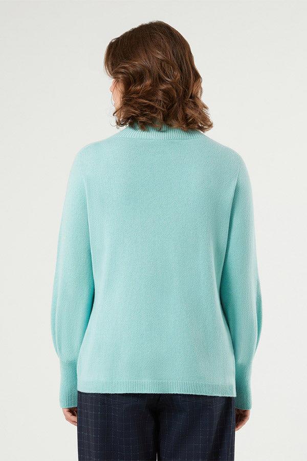 OXA CASHMERE BLEND POLO-NECK JUMPER
