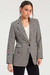 GARDEN CHECK BLAZER