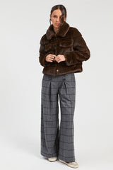 BROWN FUR JACKET