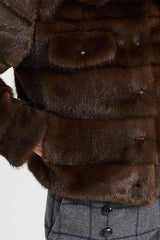 BROWN FUR JACKET