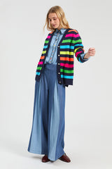 TENCEL DENIM PALAZZO TROUSERS