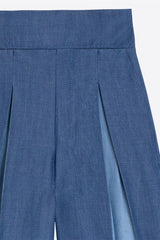 TENCEL DENIM PALAZZO TROUSERS