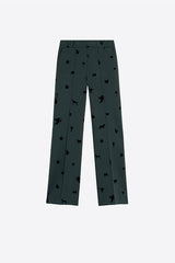 GREEN PONTE ROMA TROUSERS