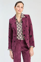 BURGUNDY CORDUROY JACKET