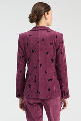 BURGUNDY CORDUROY JACKET