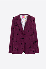 BURGUNDY CORDUROY JACKET