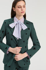 GREEN ROMA KNIT JACKET