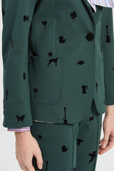 GREEN ROMA KNIT JACKET