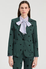 GREEN ROMA KNIT JACKET