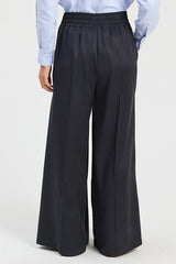 NAVY PALAZZO TROUSERS