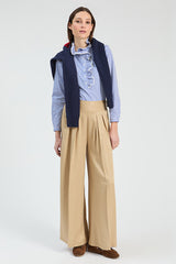 CAMEL PALAZZO TROUSERS