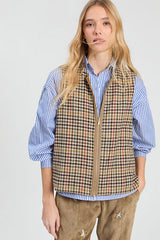 CAMEL REVERSIBLE CORDUROY VEST