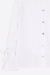 WHITE TIES CUFFS SHIRT
