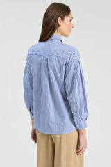 TEAL TIE STRIPED SHIRT