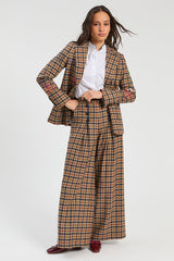 RUST PLAID JACKET