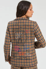 RUST PLAID JACKET