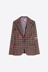 RUST PLAID JACKET