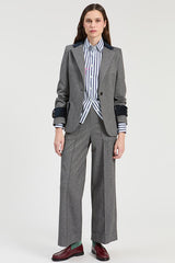 MELANGE GREY TROUSERS