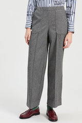 MELANGE GREY TROUSERS