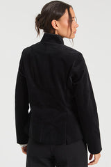 BLACK VELVET BRAIDED JACKET