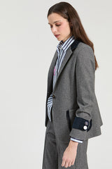 GREY MARL JACKET