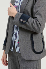 GREY MARL JACKET
