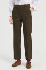GREEN FLANNEL TROUSERS