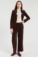 BROWN VELVET TROUSERS