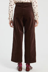 BROWN VELVET TROUSERS