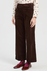 BROWN VELVET TROUSERS
