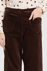 BROWN VELVET TROUSERS